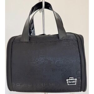 Caboodles Black Travel Make Up Cosmetic Case Toiletry Bag Hanging Organizer